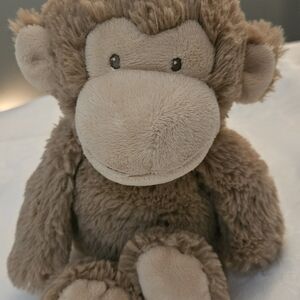 Like New Carters Baby Monkey Plush 2015 Tan Brown Lovey Soft Toy 13"Plays MUSIC